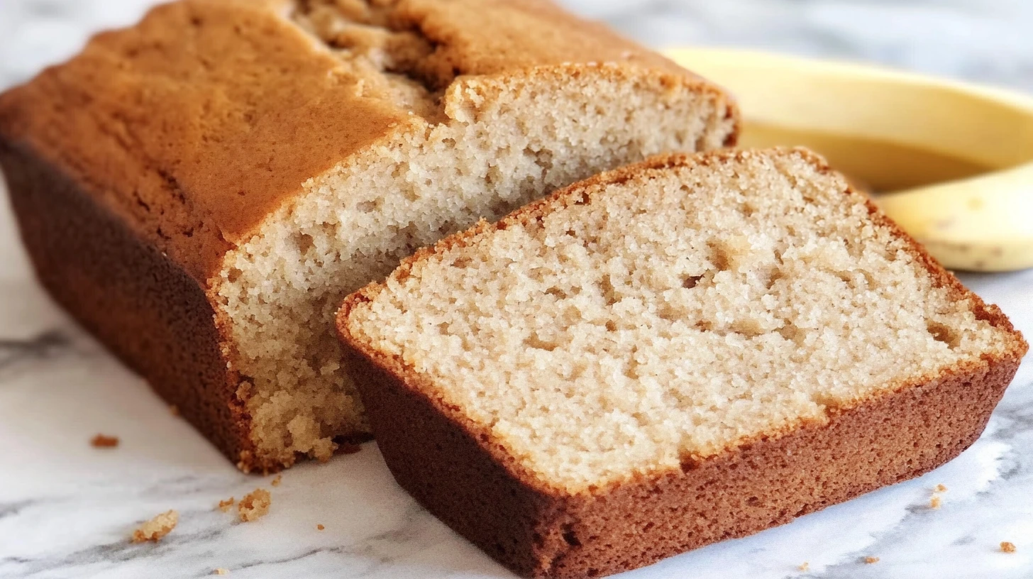 minimal ingredient banana bread